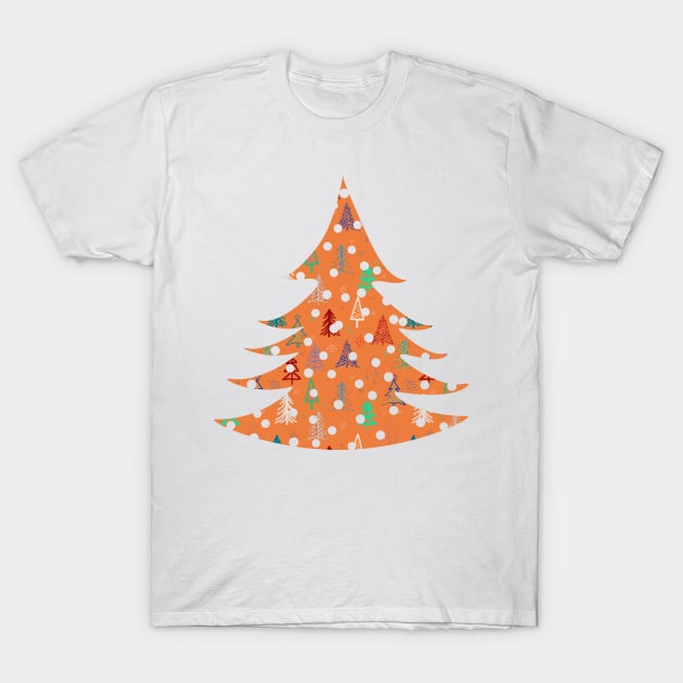 Christmas Pine Trees 2 T-Shirt by cesartorresart